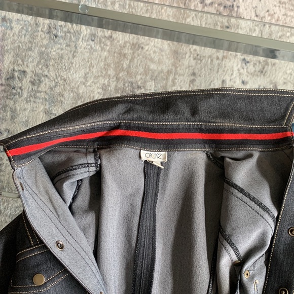 Cache Black Raw Denim Button Front A-line Dress, 4 - Picture 9 of 9